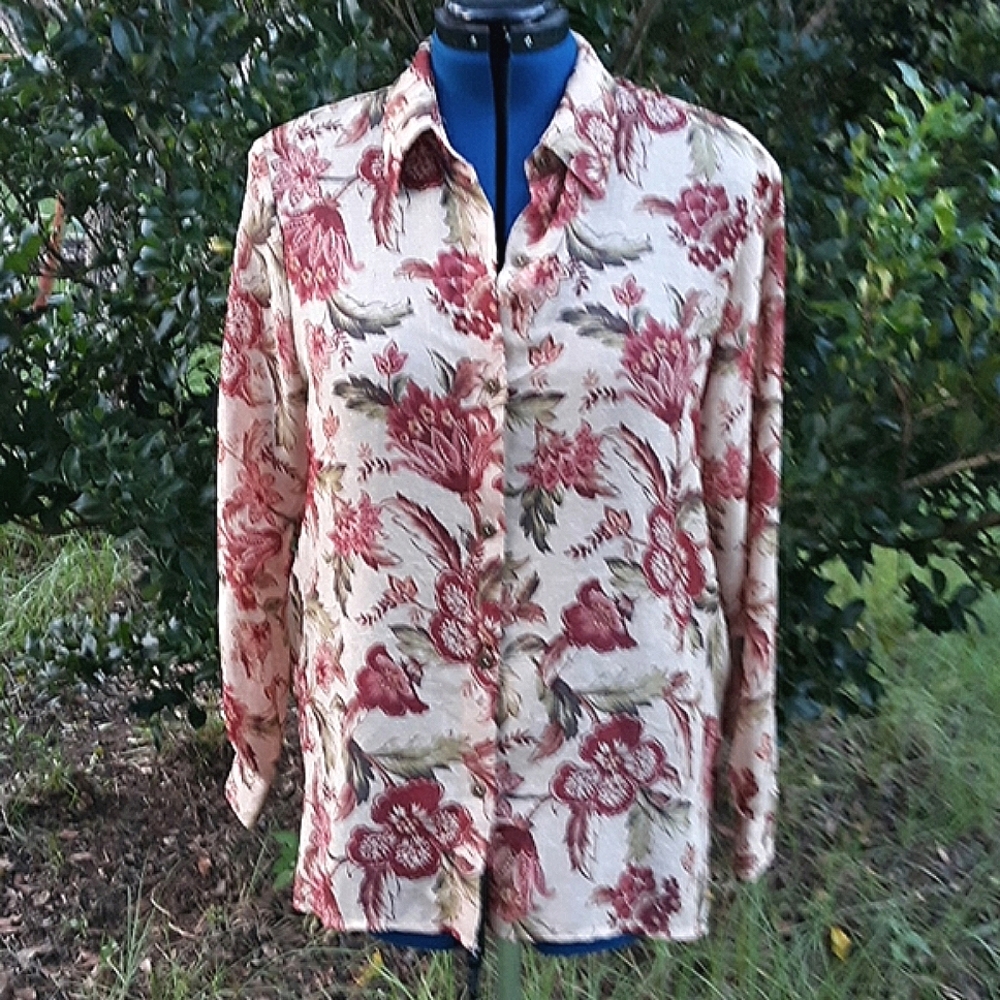 Alfred Dunner Floral Top Size 14